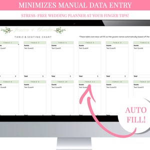 Wedding Budget Planner, Wedding Budget Tracker Template, Guest List Tracker, Excel, Wedding Spreadsheet, Organizer, Editable, Green image 2