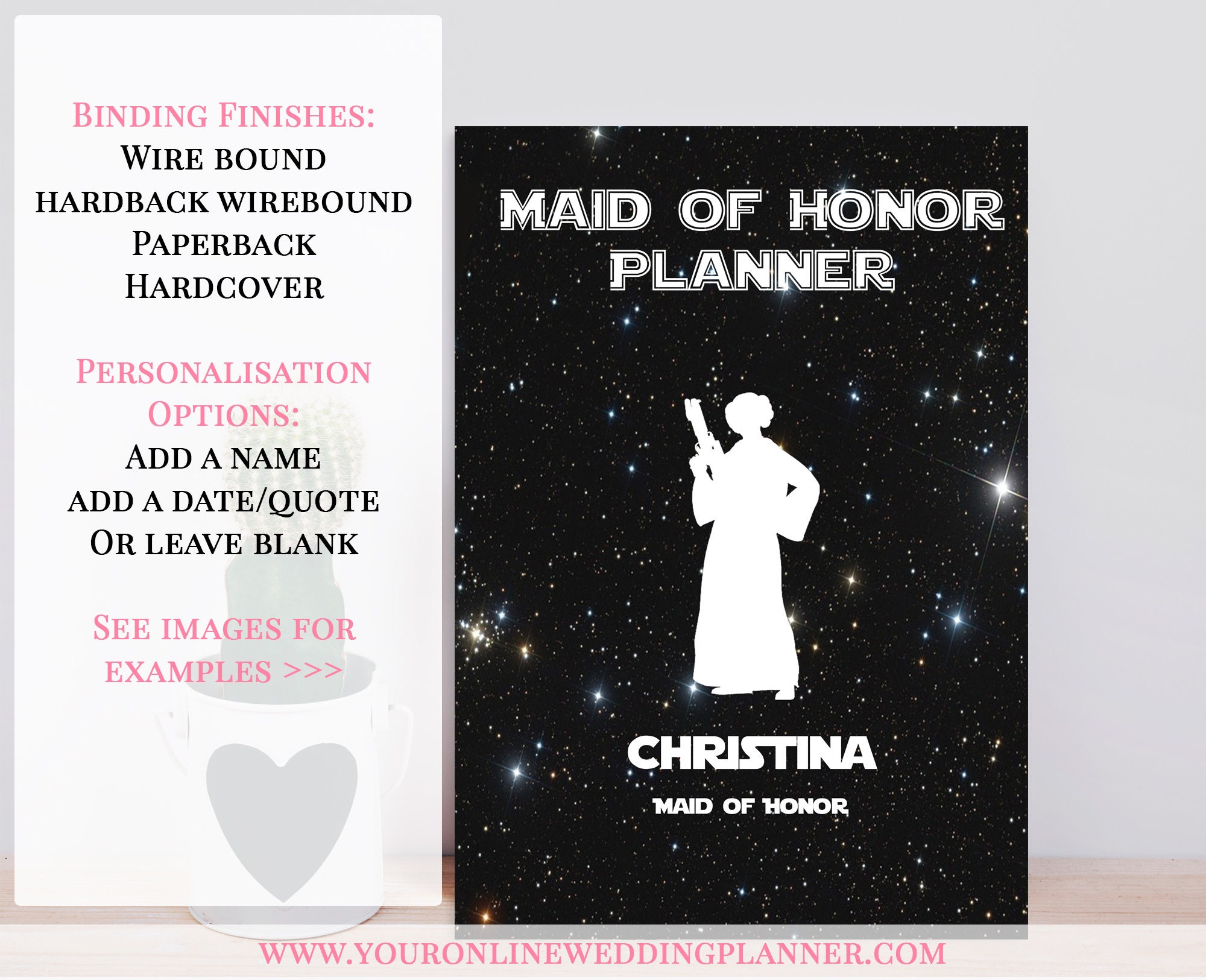 maid of honor planner Maid of honor planner book maid of honour proposal gift DISNEY PRINCESS Maid of Honour Notebook