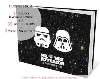 STAR WARS Wedding Guest Book, personalised, personalized, Guest Book wedding, wedding gift, bride gift, groom gifts, Stormtrooper, A5