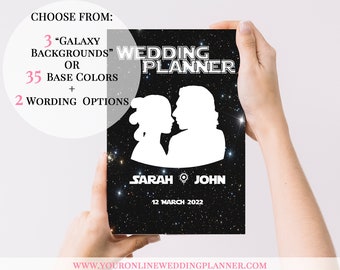 STAR WARS Wedding Planner Book, Reylo wedding planner, Personalised Wedding Organizer, wedding planning book, wedding gift, gift for bride