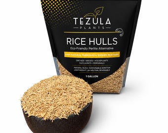 Rice Hulls - Premium Parboiled | For Soil Mixes, Aeration & Drainage | Silica-Rich, All Natural, Perlite Alternative