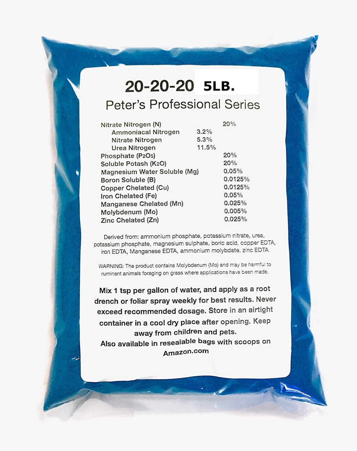 Peters Professional 202020 Water Soluble Fertilizer With Etsy