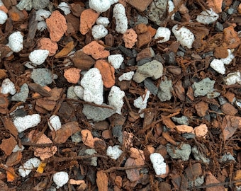 Chunky Aroid Mix. Super Airy root-zone mix with Pumice and Lava Rock for stability.  (Tezula #7)