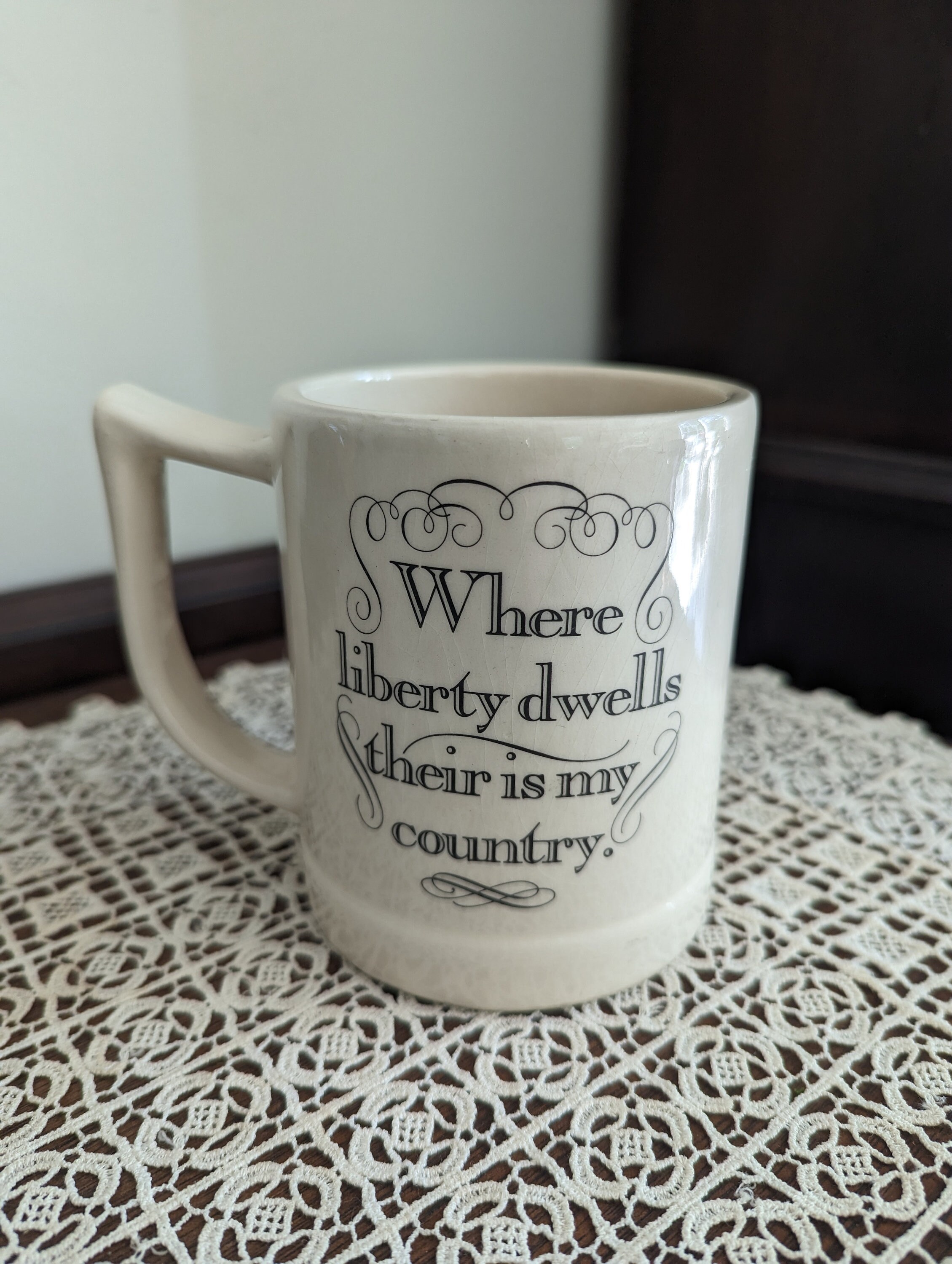 Vintage Ben Franklin Large Ceramic Mug