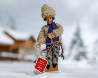 Vintage Jay Doll, Aran Fisherman Knit Outfit, Collectible Irish Doll