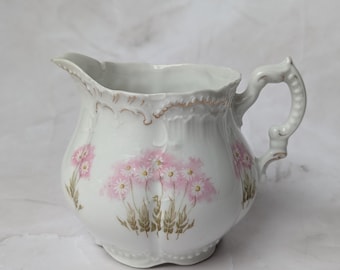 Vintage Daisy floral creamer shabby chic romantic decor, Cottagecore Decor