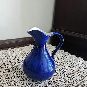 アンティーク ヴァルダースホフ バイエルン磁器 コバルトブルー クリーマー
