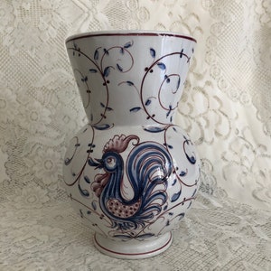 Vaso vintage Anfora Aqueda dipinto a mano realizzato in Portogallo