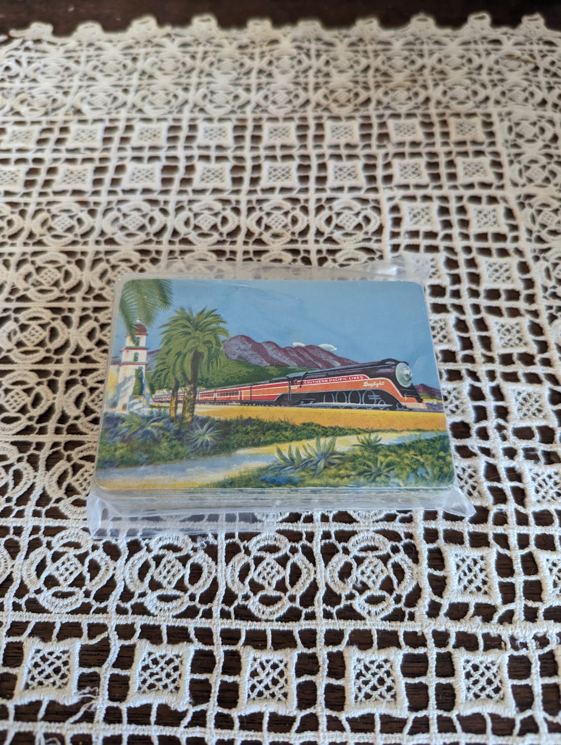 Vintage Set of 52 Playing Cards Southern Pacific Lines Assorted