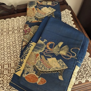 Vintage Japanese Obi Embroidered Sash