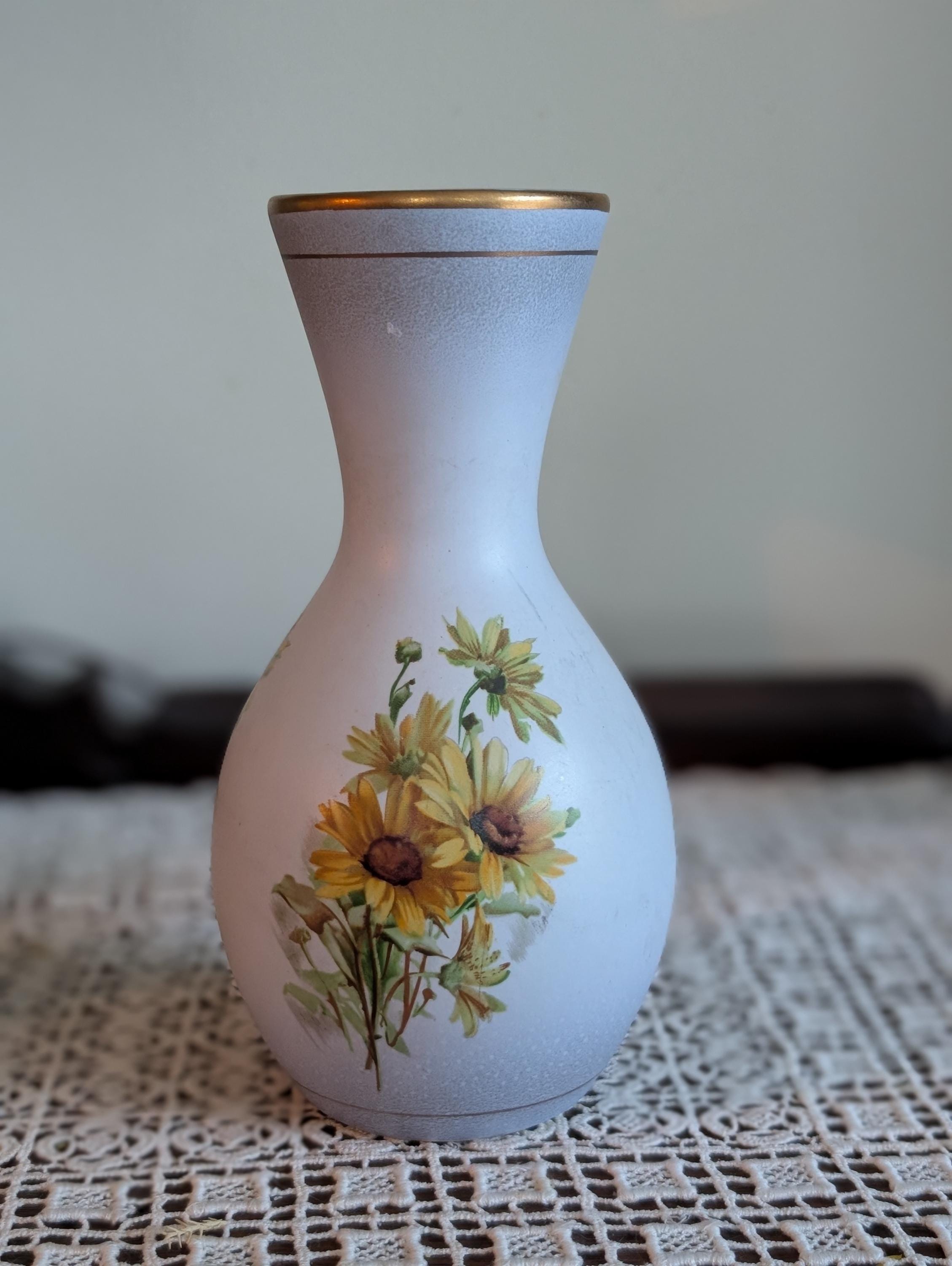 ビンテージgouda pottery Holland flower base VINTAGE Gouda Pottery COLORFUL 2 3/4