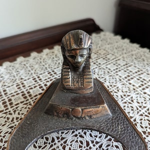 Vintage Egyptian brass decorative ashtray