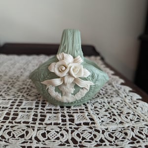 Vintage Kamee Jasper Schmuckkorb Victorian Shabby Chic Decor