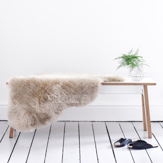Sheepskin bench throw new arrivals