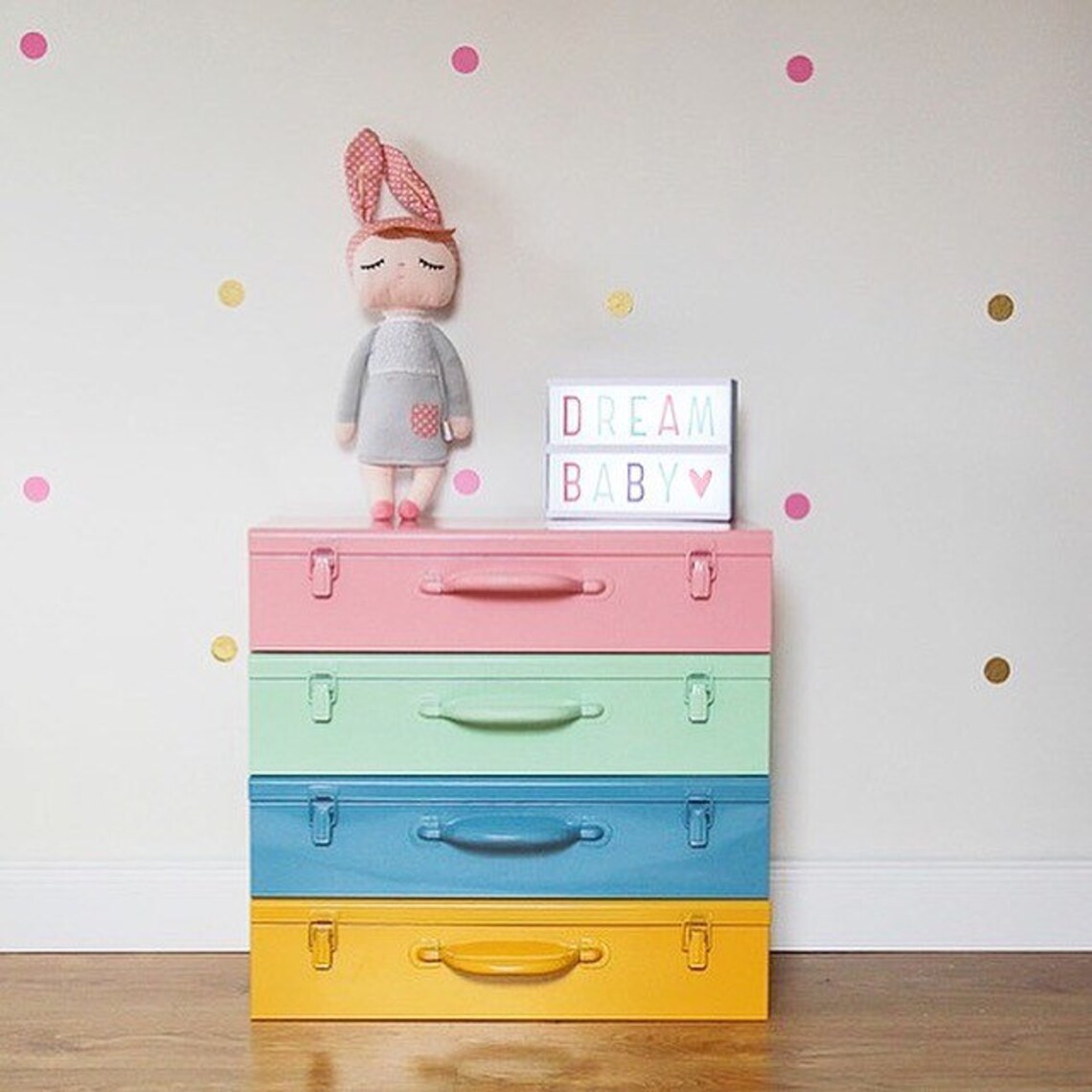 Pink Treasure Chest Storage Box Toy Box Kids Room Decor Etsy