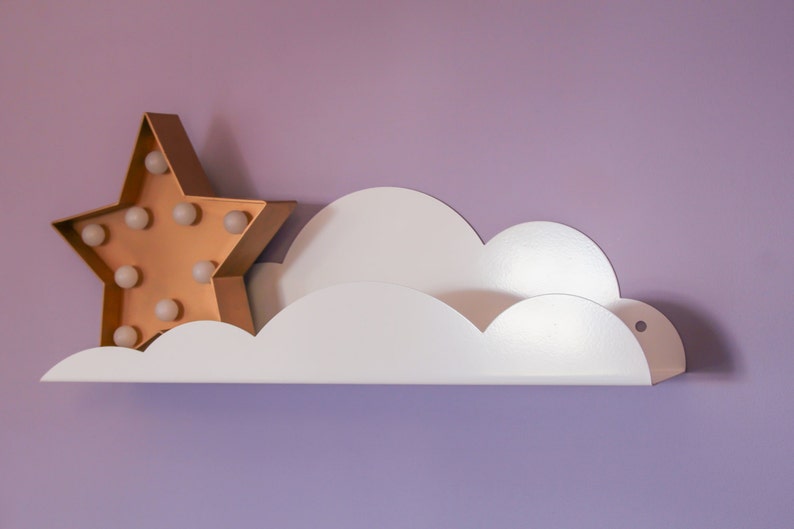 Cloud shelf nursery kid's room image 2
