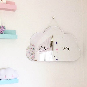 Cloud shape acrylic mirror for kids room, nursery room, safe mirror image 4