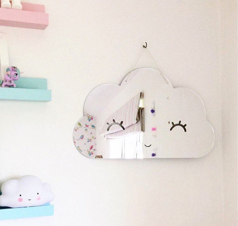 Cloud shape acrylic mirror for kids room, nursery room, safe mirror image 4