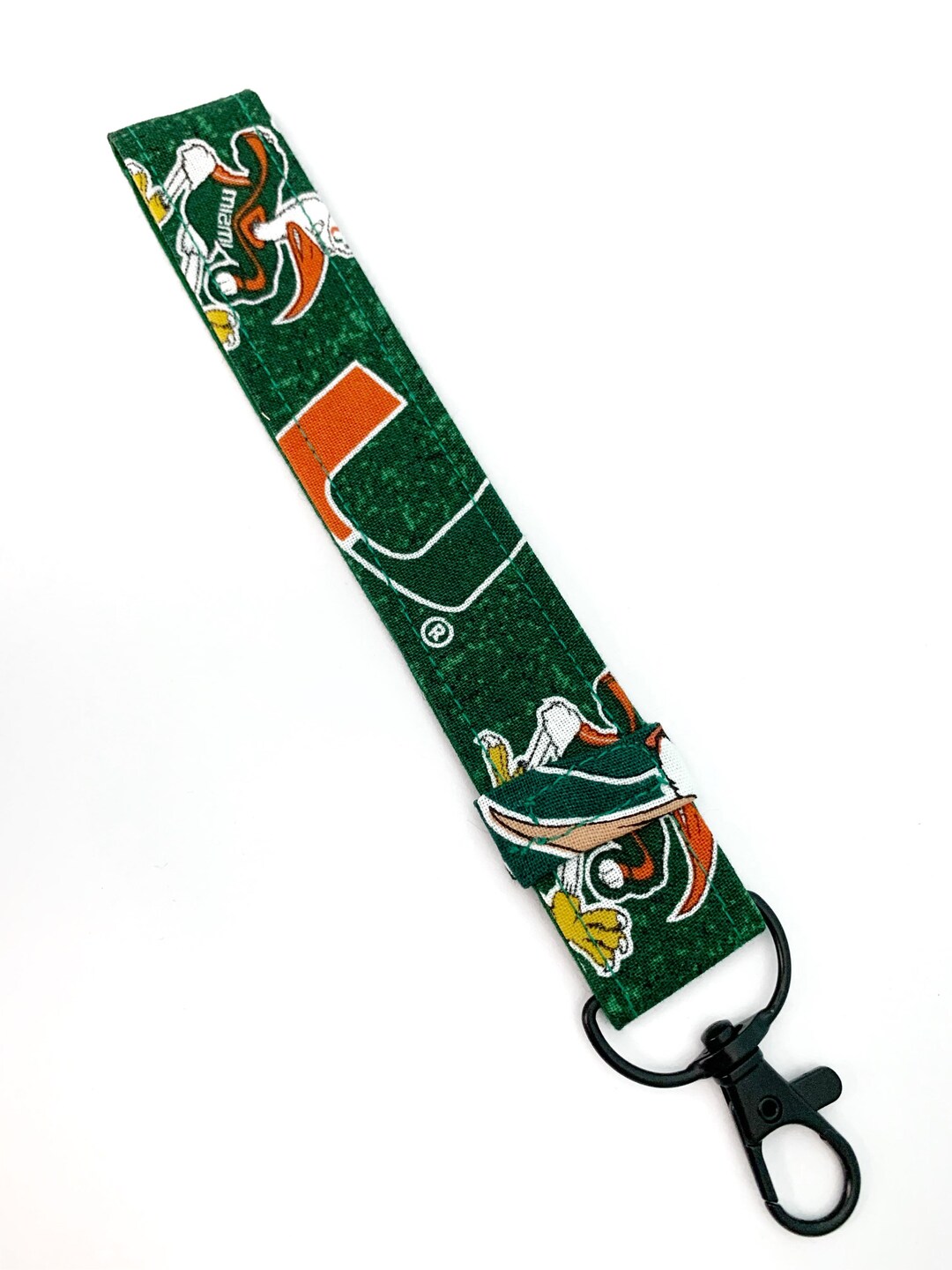 Go Team UM University of Miami Inspired Key Fob Key Chain Wristlet - Etsy