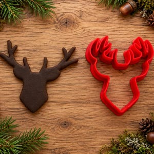 Buck Head Cookie Cutter | Deer Hunting Woodland Wildlife Shape