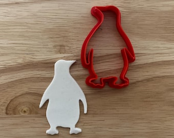 3D Printed Standing Penguin Cookie Cutter: Winter Baking