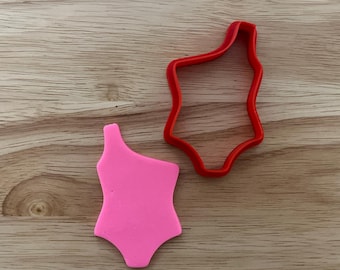 Single Shoulder Swim Suit Cookie Cutter, Fashion-Themed Baking Mold, Perfect for Beach and Summer Party Treats