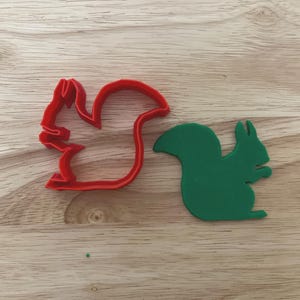 3D Printed Squirrel Cookie Cutter: Animal Theme Baking