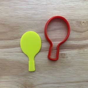 Tennis Racquet Cookie Cutter | 3D Printed for Sports, Fun & Themed Baking Projects