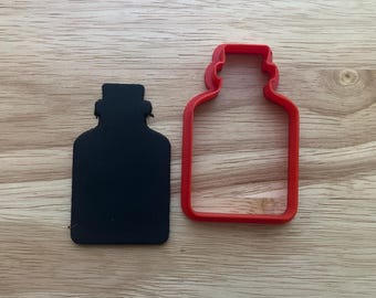 Poison Bottle Cookie Cutter | 3D Printed for Halloween, Spooky & Themed Baking Projects