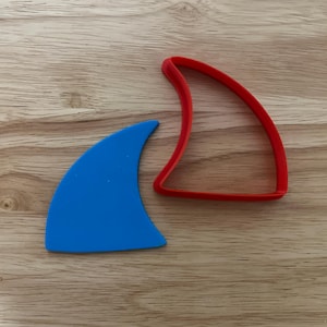 3D Printed Shark Fin Cookie Cutter: Ocean Theme Baking