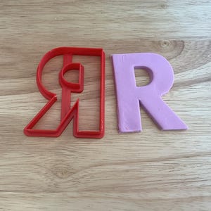 Letter R Cookie Cutter | 3D Printed for Baking, Crafts & Decorating