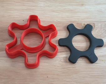 Gear 107 Cookie Cutter | 3D Printed for Mechanical, Steampunk & Industrial Baking Projects