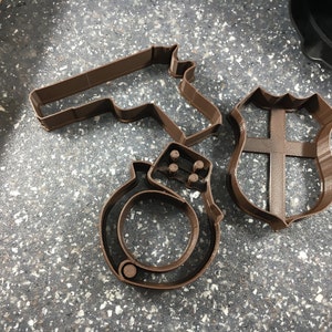 Police Themed Cookie Cutter Set