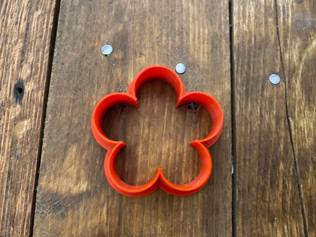 Five Petal Flower Shape Cookie Cutter Etsy