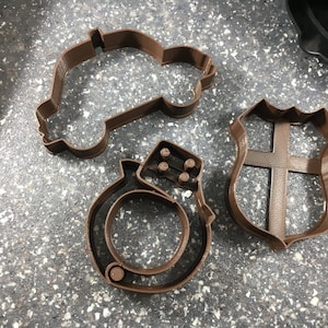 Police Themed Cookie Cutter Set