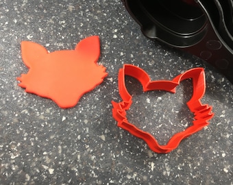 Fox Face Cookie Cutter: 3D Printed Woodland Baking