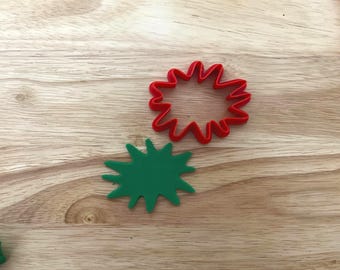 Paint Splatter Cookie Cutter: 3D Printed Artistic Baking Mold