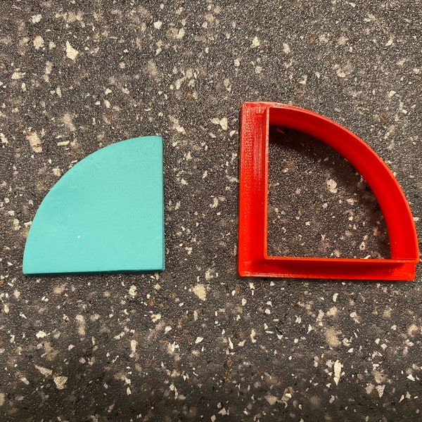 Quarter Circle Slice Shape Cookie Cutter