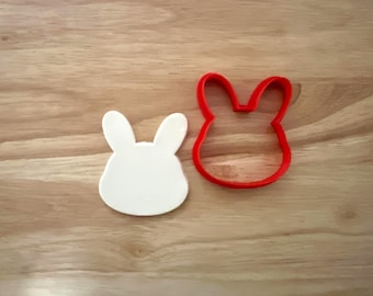 Chubby Bunny Head Cookie Cutter – Cute Easter Bunny Shape for Spring, Baby Showers, and Animal-Themed Baking