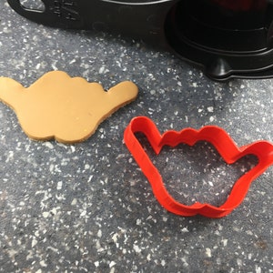 Cortador de biscoitos ou fondant com placa Hang Loose