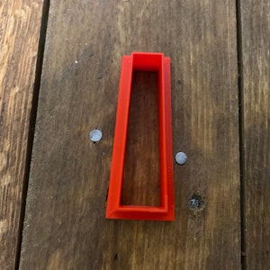 Tilted Tall Rectangle Shape Cookie Cutter