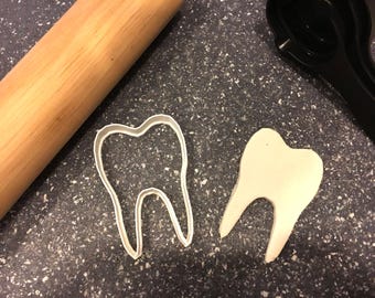 Cortador de galletas con forma de diente / Repostería con temática dental, divertida y educativa para fiestas, postres y dulces personalizados