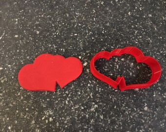 Double Hearts Cookie Cutter