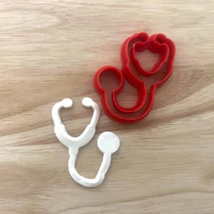 Stethoscope Cookie Cutter – Medical Theme Shape for Doctors, Nurses, and Healthcare Celebration Baking