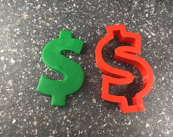 Dollar Sign Cookie Cutter: 3D Printed Money Symbol for Baking