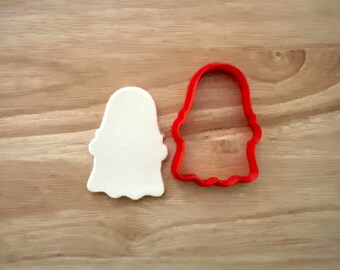 Ghost with Banner Cookie Cutter – Spooky Halloween Shape for Trick-or-Treat, Parties, and Fall Holiday Baking