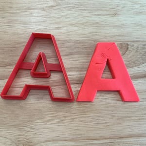 Letter 'A' Cookie Cutter | 3D Printed for Baking, Crafts & Decorating