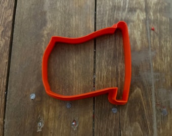 Waving Flag Shape Cookie Cutter - Patriotic-Themed Baking Tool for Creative Cookies & Crafts