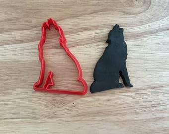 Howling Wolf Cookie Cutter | 3D Printed for Animal, Nature & Wilderness Baking Projects