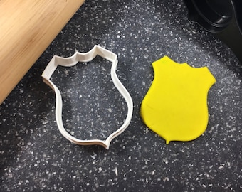 Police Badge Cookie Cutter: 3D Printed Law Enforcement Baking